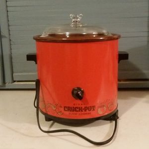 Vintage 1970s Rival Crock Pot 3.4 Qt w/Paperwork